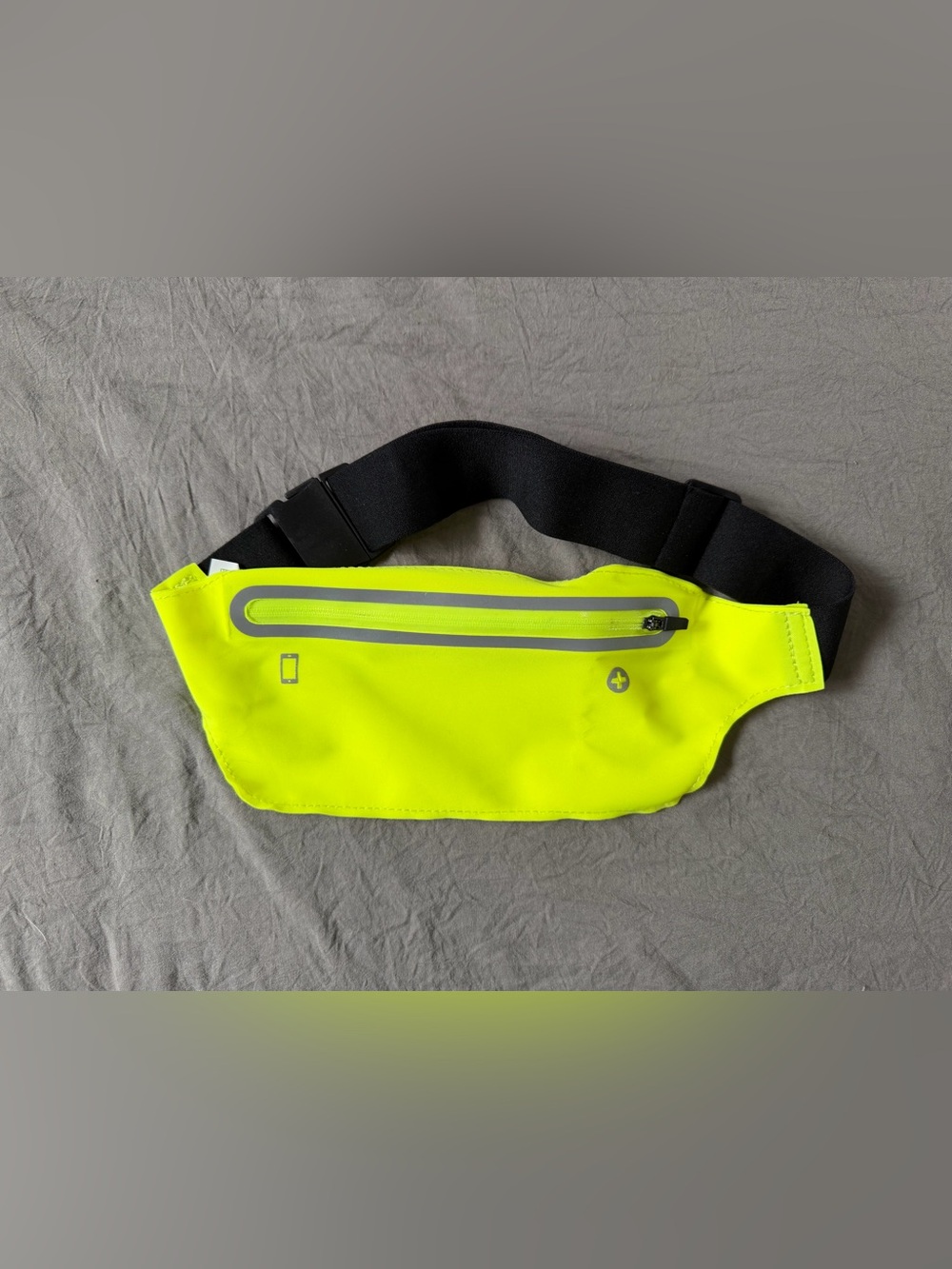Reflective Neon Yellow Running Waist Pack Belt